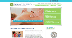 Desktop Screenshot of connectivetouchmassage.com